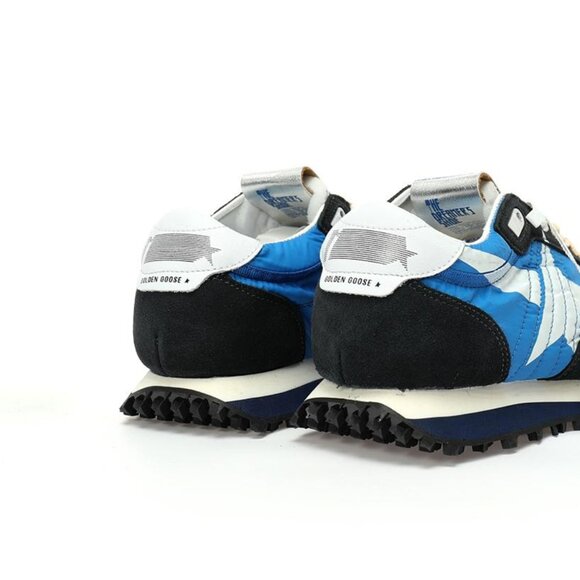 Blue & White & Black Mens Marathon Running Sneakers By Golden Goose - Picture 6 of 7